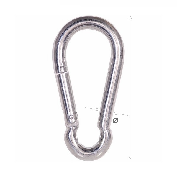 Ορειβατικός Γάντζος Ασφαλείας Γαλβανιζέ