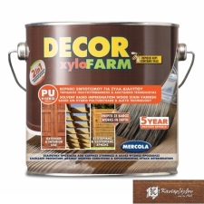 DECOR XYLOFARM 0,75L Καρυδιά Ρητινούχο Υβριδικό Βερνίκι Εμποτισμού Διαλύτη Σατινέ