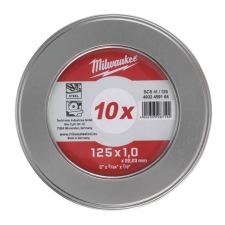 Milwaukee 4932478998 Σετ 10τμχ Δίσκοι Κοπής Σιδήρου Φ125x1,0 INOX PRO+