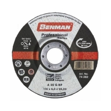 Δίσκος Λείανσης Σιδήρου Φ115x6,5mm A24R Benman 74282