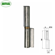 Μεντεσές Κολλητός Φ10x80mm Μονό Φτερό Δεξί Amig Mod.2