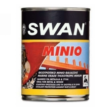 SWAN ΜΙΝΙΟ 750ml Πορτοκαλί Αντισκωριακό Αστάρι Μετάλλου - Ξύλου