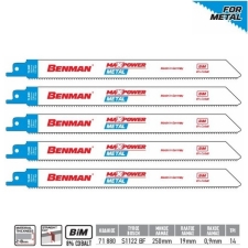 Σπαθόλαμα Μετάλλου Σετ 5τμχ 14TPI 250mm S1122BF Benman 71880