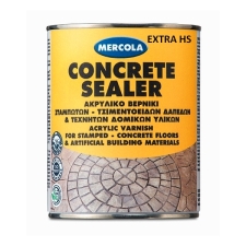 CONCRETE SEALER EXTRA HS Ενισχυμένο Ακρυλικό Βερνίκι Διαλύτου Τσιμεντοειδών Δαπέδων Άχρωμο Σατινέ