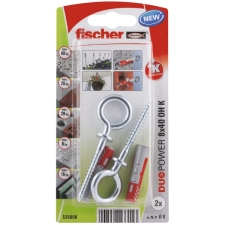 Έξυπνο Βύσμα Duopower με Κρίκο 8x40 2τμχ Fischer 535006