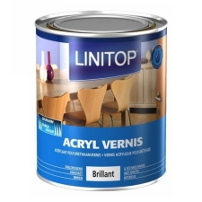 LINITOP Acrylic Vernis Ακρυλικό Βερνίκι Επιφανείας Πολυουρεθάνης Νερού 0,75L Σατινέ