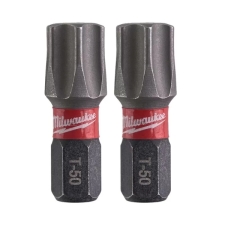 Μύτη TX50x25mm Αστέρι (Torx) 2τμχ Milwaukee 4932430891 Shockwave Guard Tip