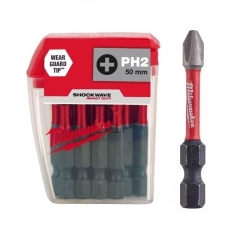 Μύτη Ph2x50mm 10τμχ Milwaukee 4932430855 Shockwave Guard Tip