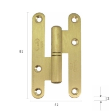 Γαλλικό Ορειχάλκινο Ματ 95x52mm Αριστερό Amig Mod.405