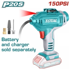 Total TACLI2018 Κομπρεσεράκι Αέρος Αυτοκινήτου 150PSI  20V SOLO Χωρίς Μπαταρία & Φορτιστή