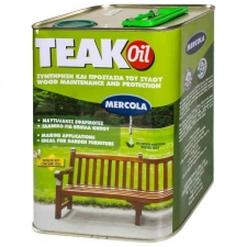 MERCOLA TEAK OIL Προστατευτικό Λάδι Ξύλου με Κερί Άχρωμο Ματ