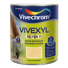 Vivechrom Vivexyl Filter 7 0,75L 706 Ανοιχτή Καρυδιά Βερνίκι Εμποτισμού Διαλύτη