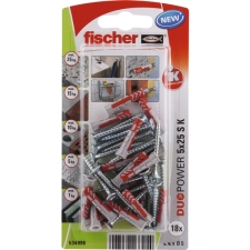 Έξυπνο Βύσμα Duopower με Βίδα 5x25 18τμχ Fischer 534996