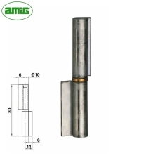 Μεντεσές Κολλητός Φ10x80mm Μονό Φτερό Αριστερό Amig Mod.2