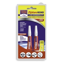 Κόλλα Στιγμής Turbo Bond 3gr+3gr Gel Δώρο