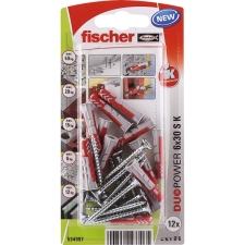 Έξυπνο Βύσμα Duopower με Βίδα 6x30 12τμχ Fischer 534997