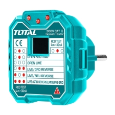 TOTAL TESST30002 Όργανο Ελέγχου Ορθής Καλωδίωσης Πρίζας 