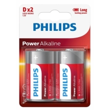 Μπαταρία Αλκαλική D Philips Power (2τεμ)