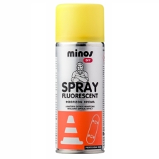 MINOS FLUORESCENT PAINT 400ml Φθορίζον Ταχυστέγνωτο Χρώμα με Ειδικά Αντανακλαστικά