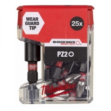 Milwaukee 4932479857 Σετ 26τμχ Μύτη Pz2x25mm & Μαγνητικός Αντάπτορας