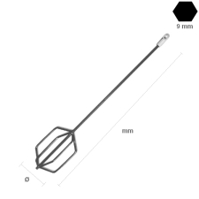 Αναδευτήρας Κονιαμάτων Ρόμβου Φ110 x 600mm Κίνας