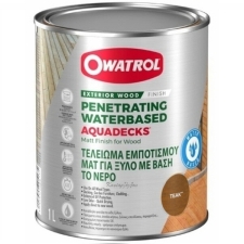 Owatrol Aquadecks 1L Λάδι Εμποτισμού Υψηλής Αντοχής Τικ Ματ για Ντεκ και Έπιπλα