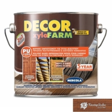 DECOR XYLOFARM 2,5L Καστανιά Ρητινούχο Υβριδικό Βερνίκι Εμποτισμού Διαλύτη Σατινέ