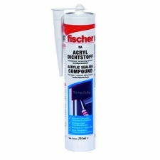 Fischer DA W Ακρυλικός Ελαστικός Αρμόστοκος Λευκός 280ml