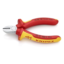 Knipex 7006125 125mm VDE Πλαγιοκόφτης Ηλεκτρολόγου Βαριάς Μόνωσης