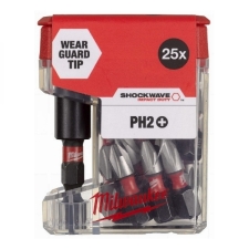 Milwaukee 4932479856 Σετ 26τμχ Μύτη Ph2x25mm & Μαγνητικός Αντάπτορας