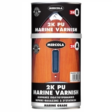 2K PU MARINE VARNISH 1L Σατινέ Διάφανο Βερνίκι Θαλάσσης Αλειφατικής Πολυουρεθάνης 2 Συστατικών 