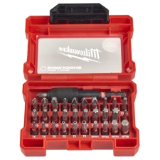 MILWAUKEE 4932464240 Σετ 32τμχ Μύτες & Αντάπτορας με Κλείδωμα Μύτης