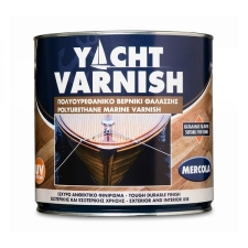 Mercola Yacht Varnish Βερνίκι Θαλάσσης Επιφάνειας Πολυουρεθάνης Άχρωμο Γυαλιστερό