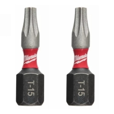 Μύτη TX15x25mm Αστέρι (Torx) 2τμχ Milwaukee 4932430872 Shockwave Guard Tip