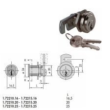 Κλειδαριά Κύλινδρος Γραμματοκιβωτίου CISA 72210