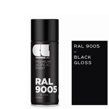 Σπρέυ Gloss Black RAL9005 400ml Cosmoslac