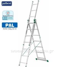 Σκάλα Αλουμινίου 3 Τεμαχίων 3x11 Eurostyl Palbest 7611